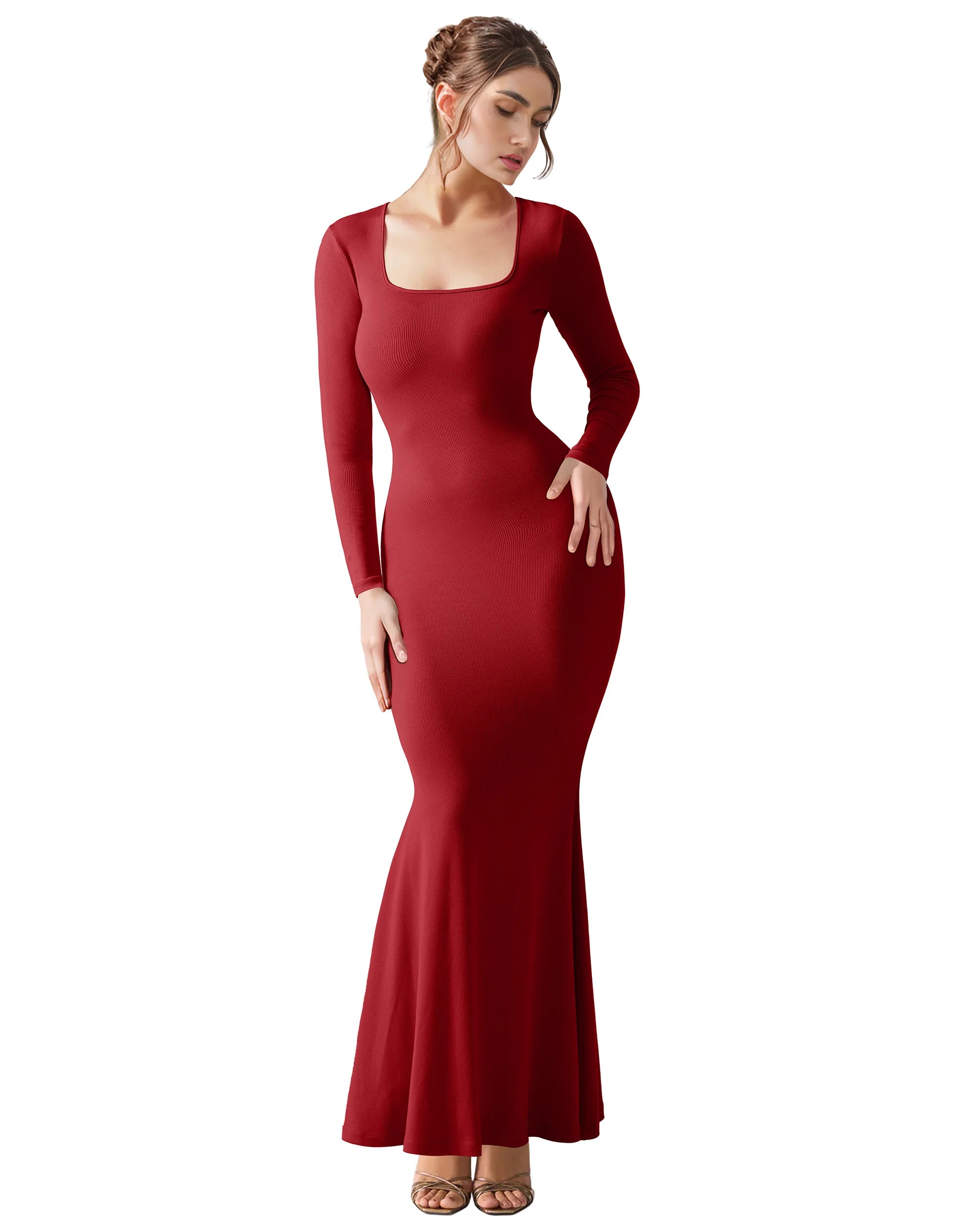Ulvly Long Sleeve Bodycon Dress