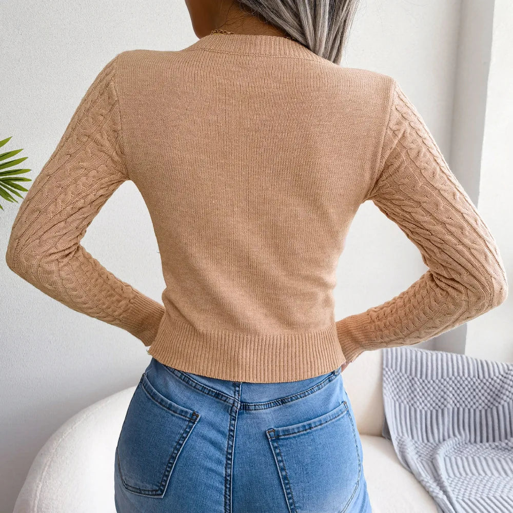 Ulvly Hollow-Twist Sweater