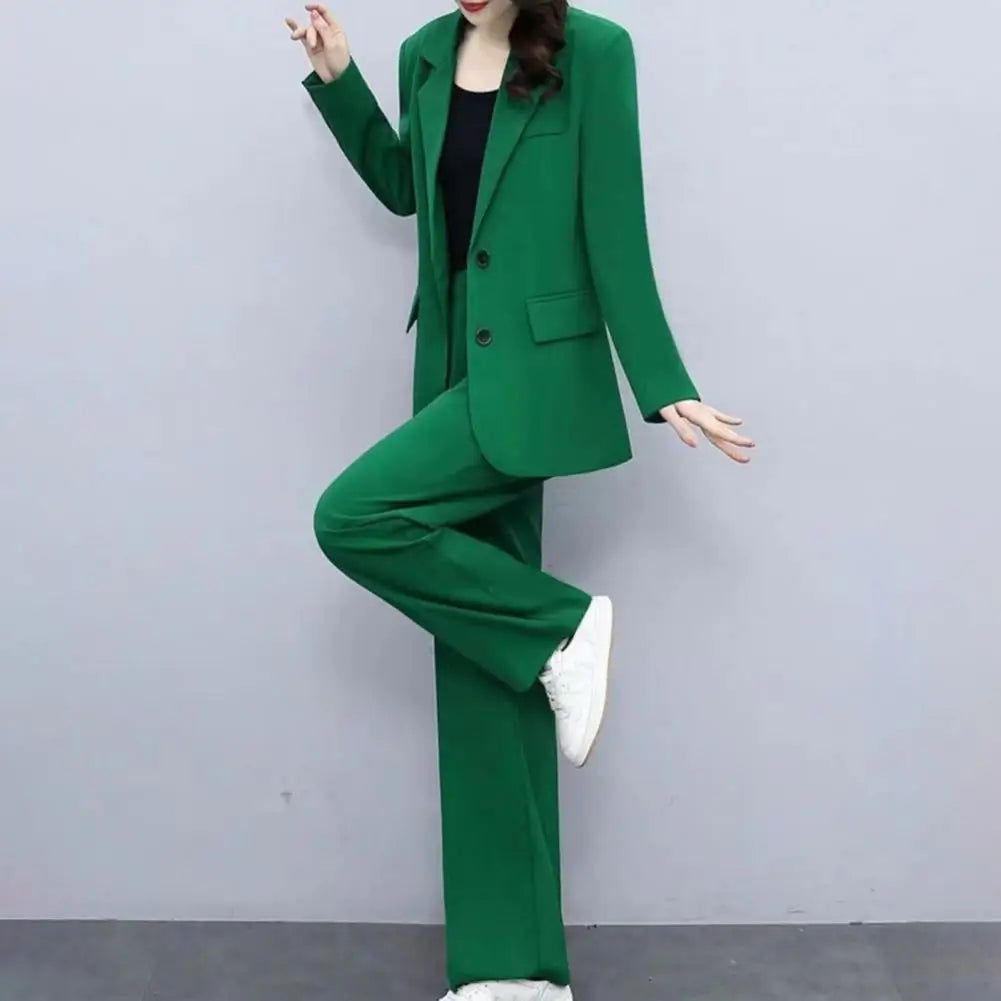 Ulvly Plus Size Lapel Suit Set