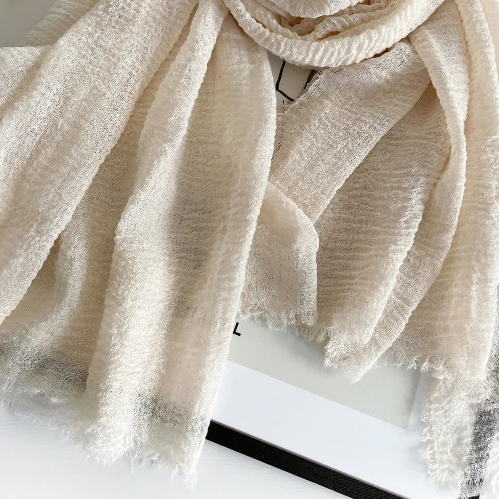 Ulvly Cotton-Linen Head Scarf