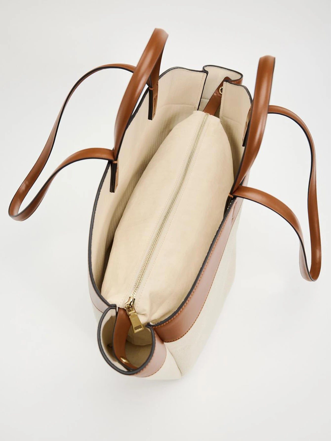 Ulvly Spliced Canvas Shoulder Bag