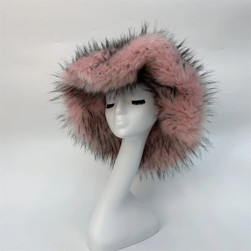 Ulvly Winter Plush Bucket Hat with Earflaps