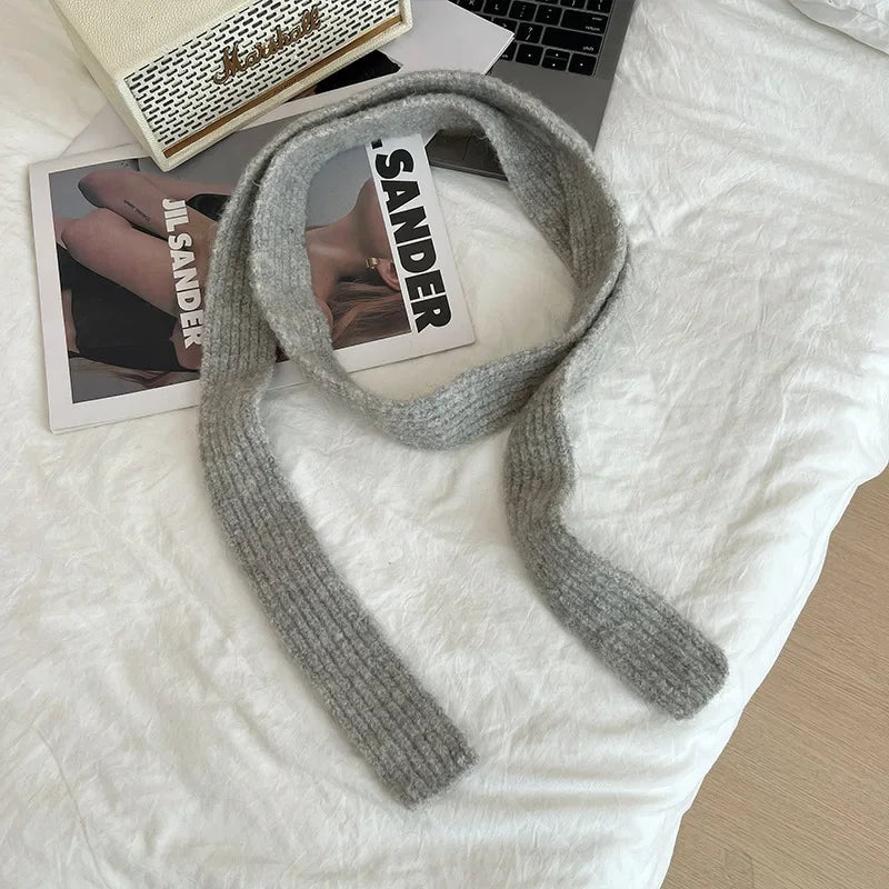 Ulvly Striped Plush Knit Scarf