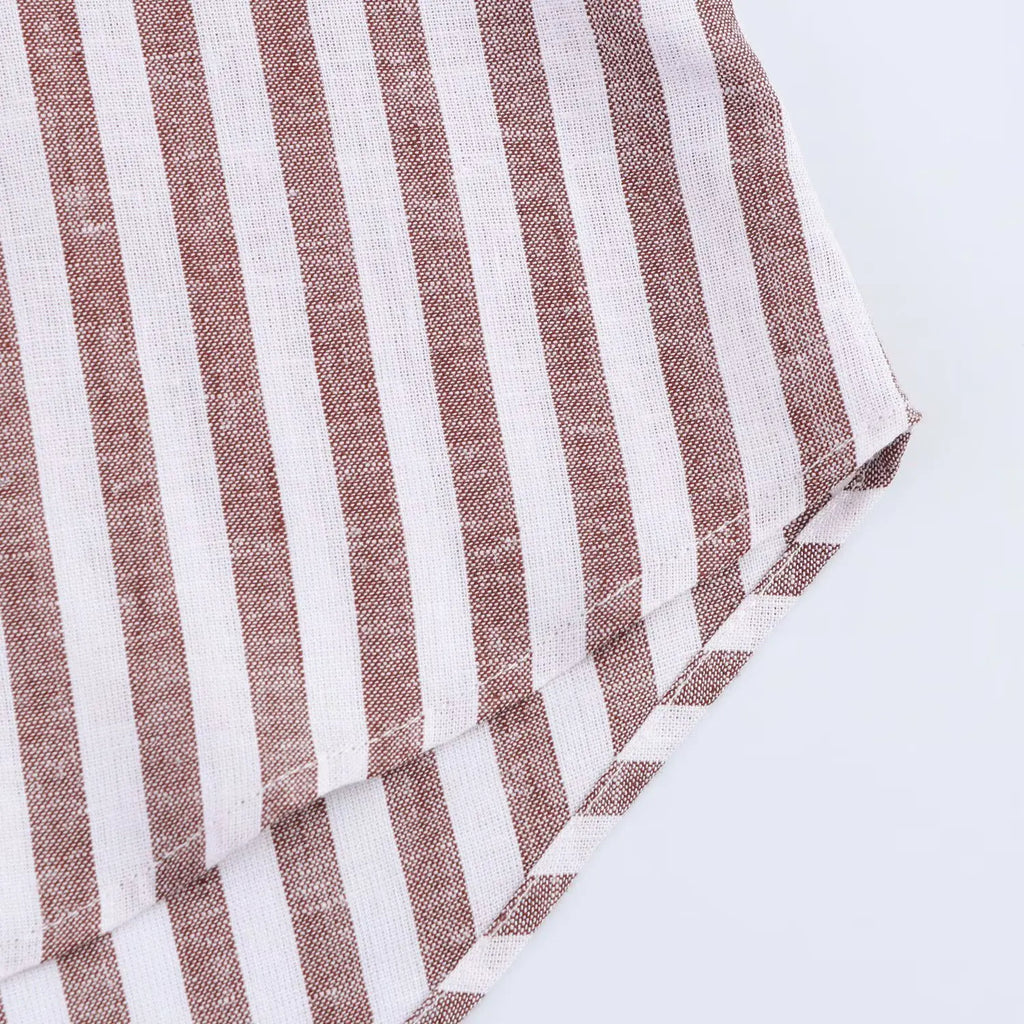 Ulvly Linen-Blend Striped Shirt