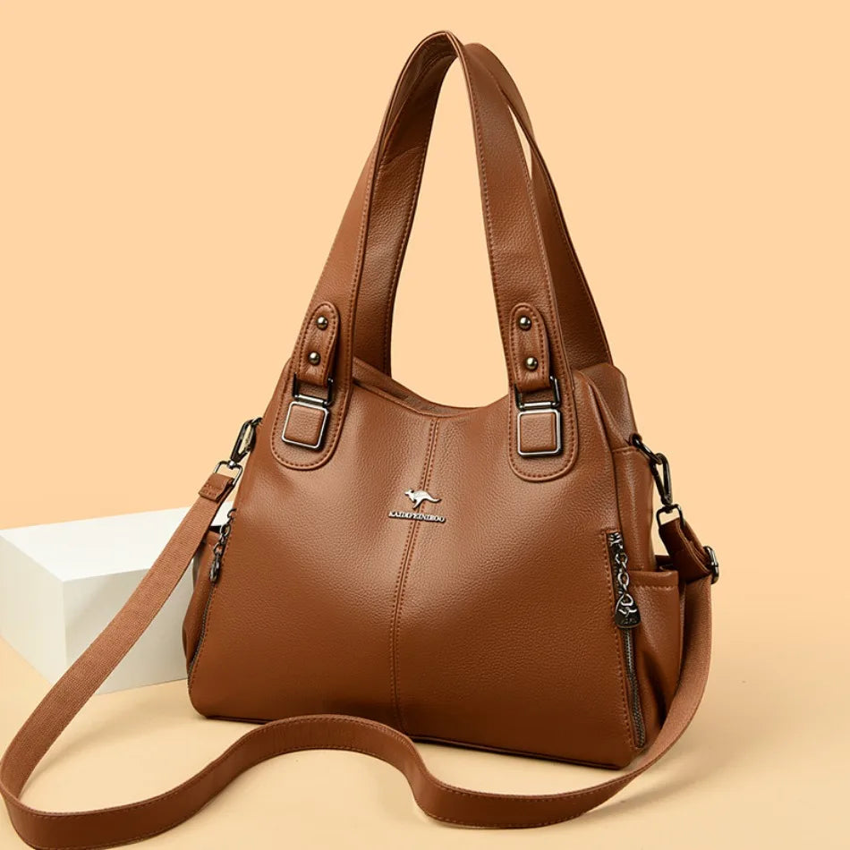 Ulvly Soft Leather Casual Tote