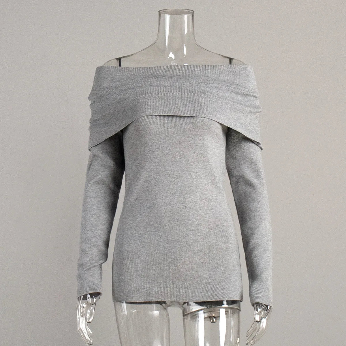 Ulvly One-Shoulder Knit Pullover