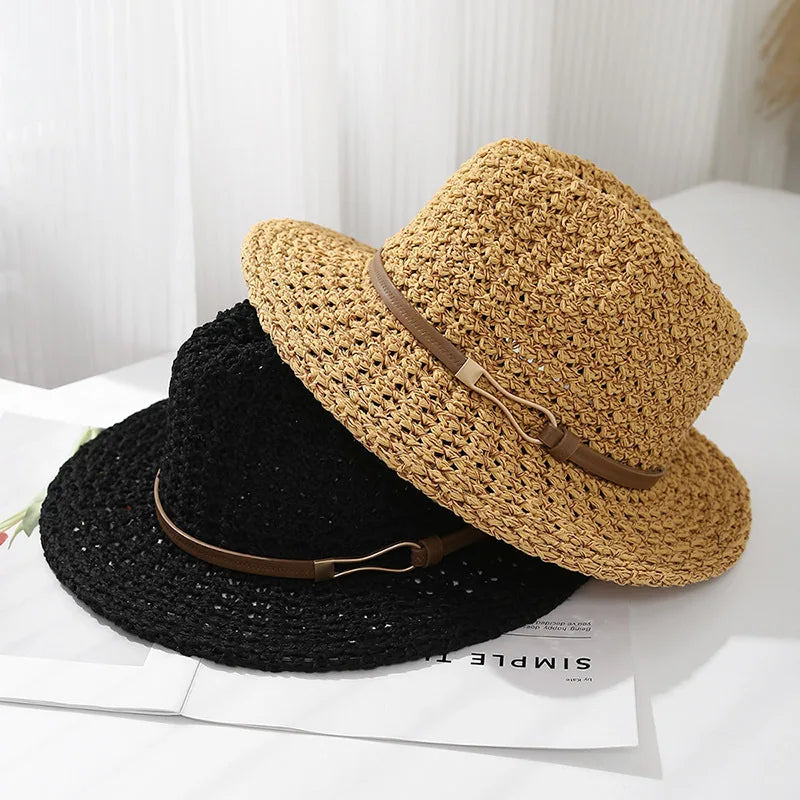 Ulvly Hollow-Out Jazz Sun Hat