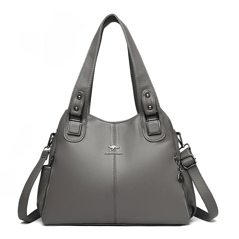Ulvly Soft Leather Casual Tote