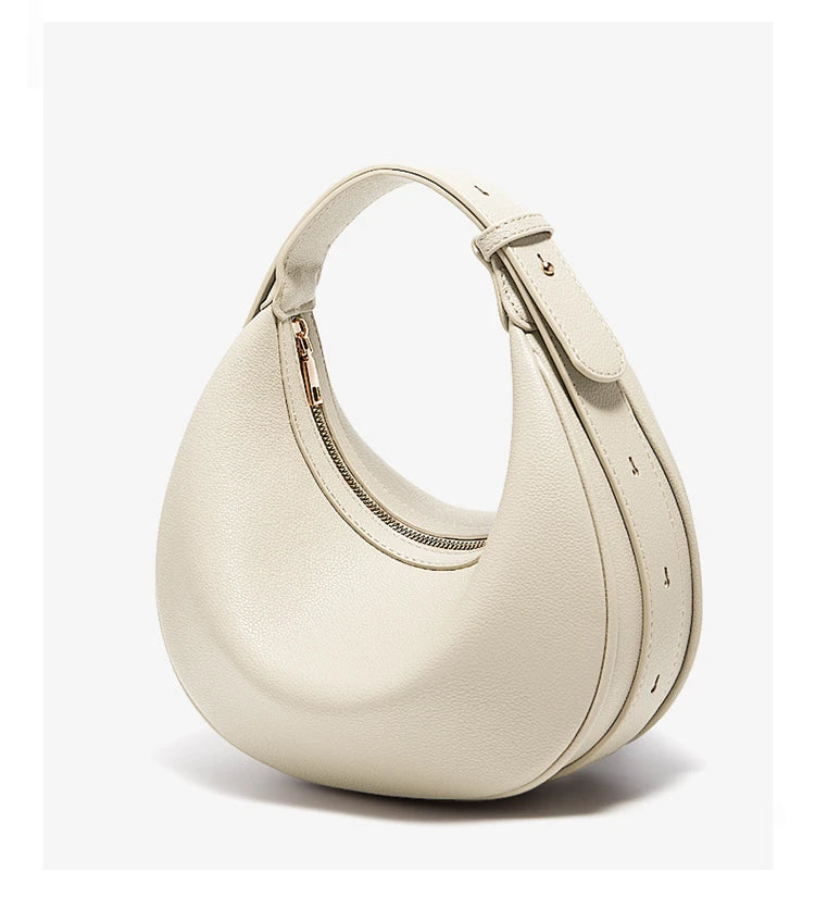 Ulvly Half-Moon PU Shoulder Bag