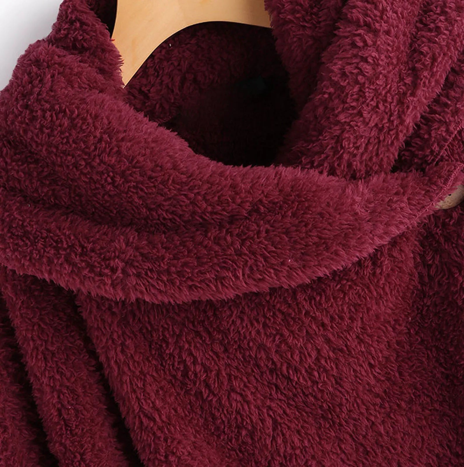 Ulvly Hooded Teddy Fleece Coat