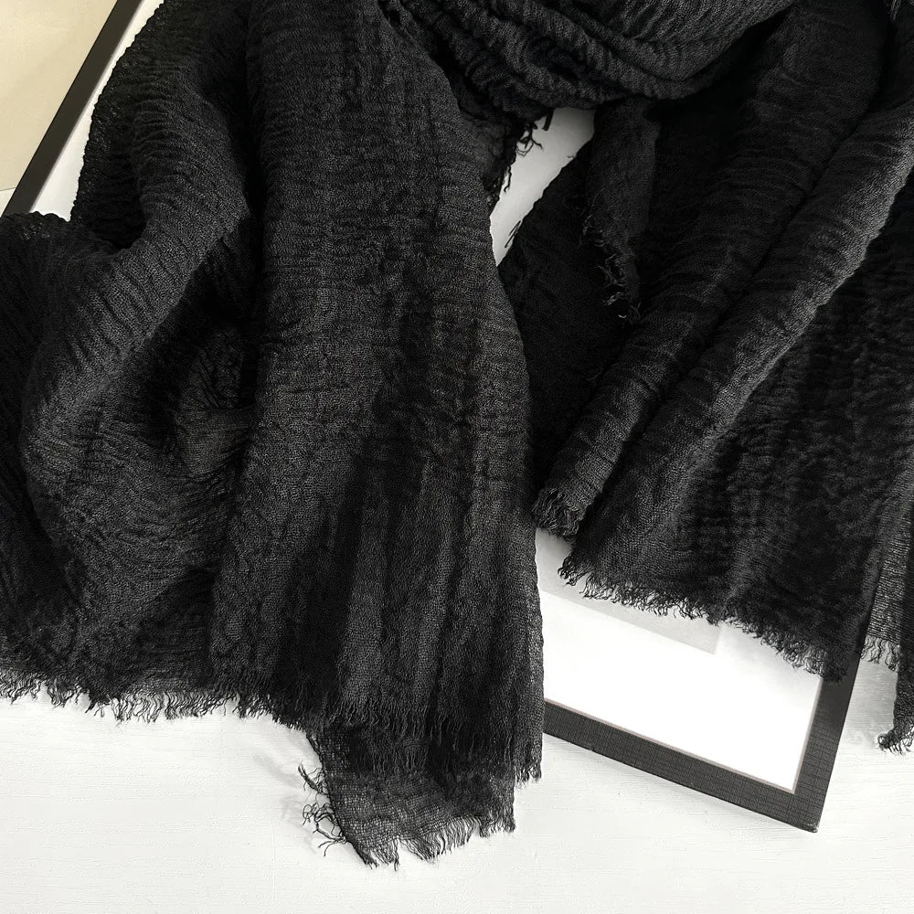 Ulvly Cotton-Linen Head Scarf