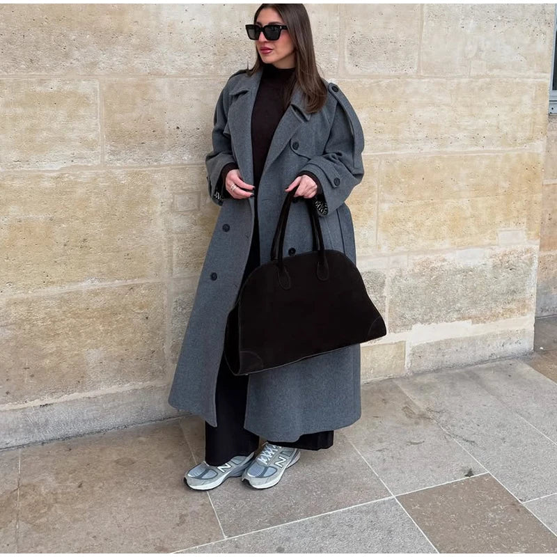 Ulvly Double-Breasted Wool-Blend Coat