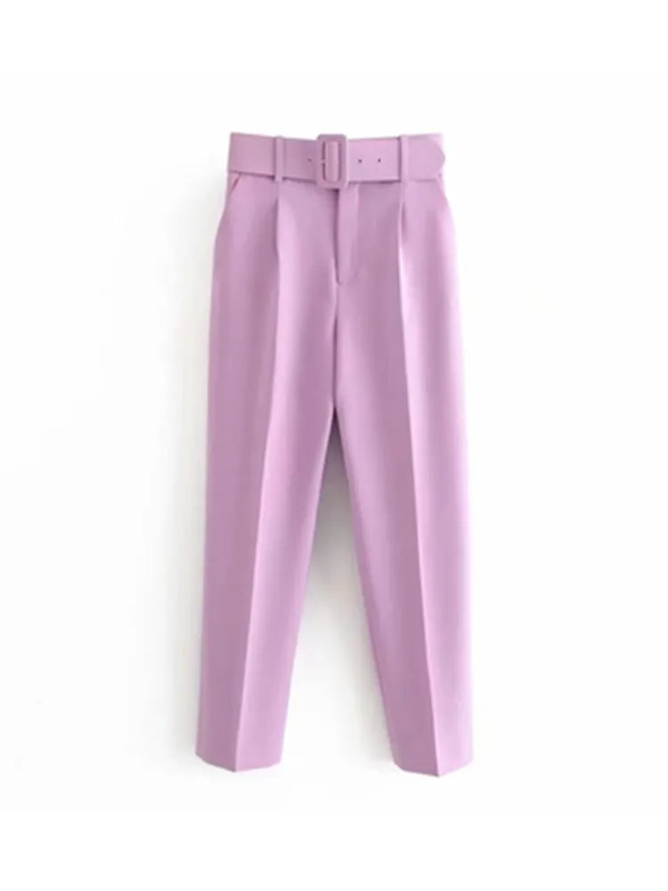 Ulvly Belted Ankle Trousers