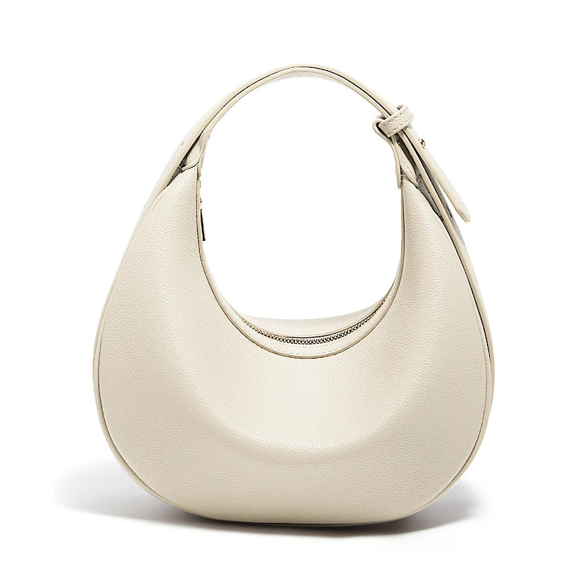 Ulvly Half-Moon PU Shoulder Bag