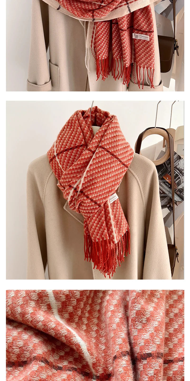 Ulvly Fish Scale Knit Wrap