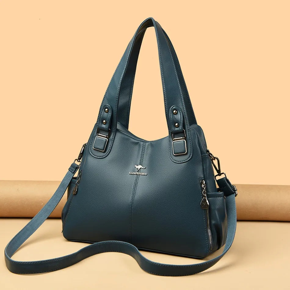 Ulvly Soft Leather Casual Tote