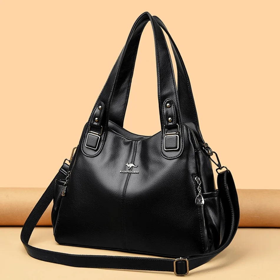 Ulvly Soft Leather Casual Tote
