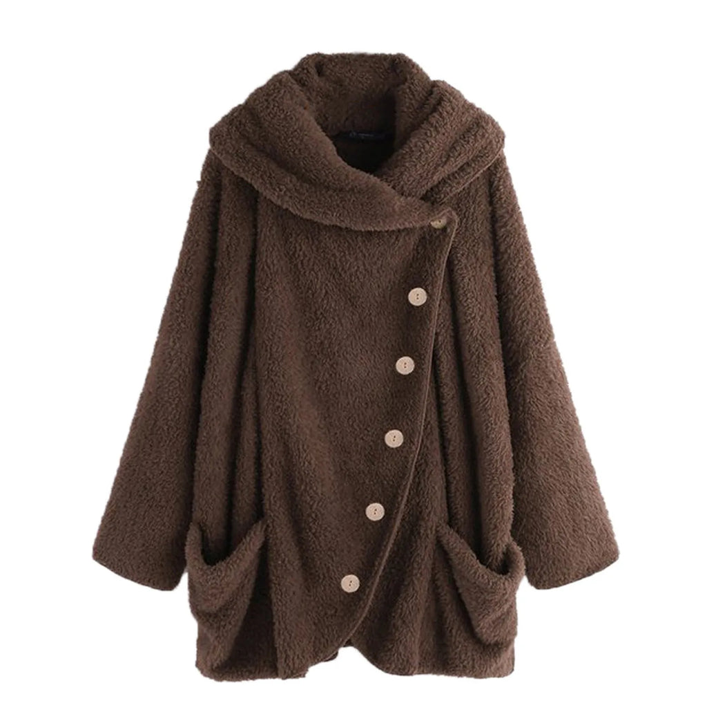 Ulvly Hooded Teddy Fleece Coat