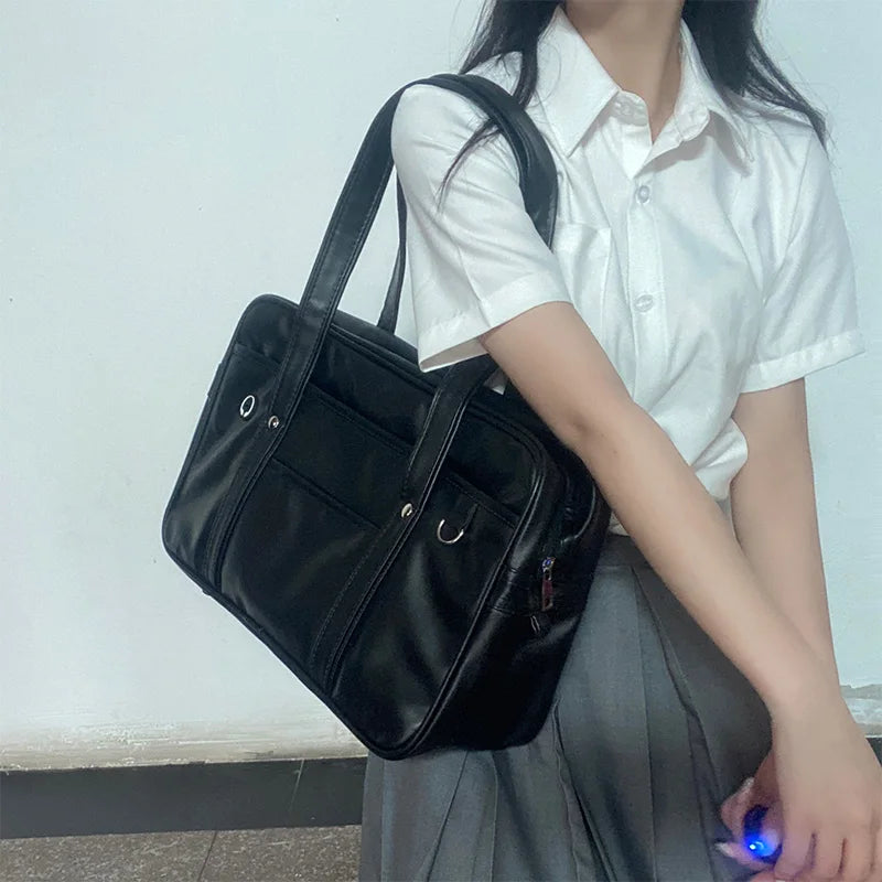 Ulvly PU Shoulder Tote – Student &amp; Commuter Edition