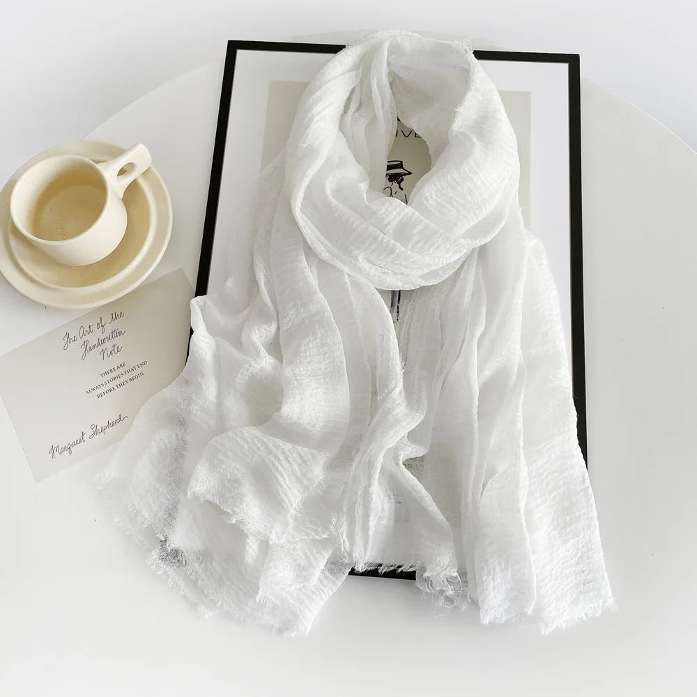 Ulvly Cotton-Linen Head Scarf