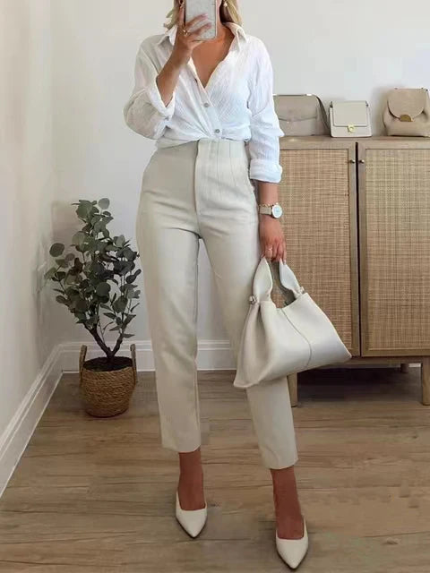 Ulvly High-Waist Ankle Trousers
