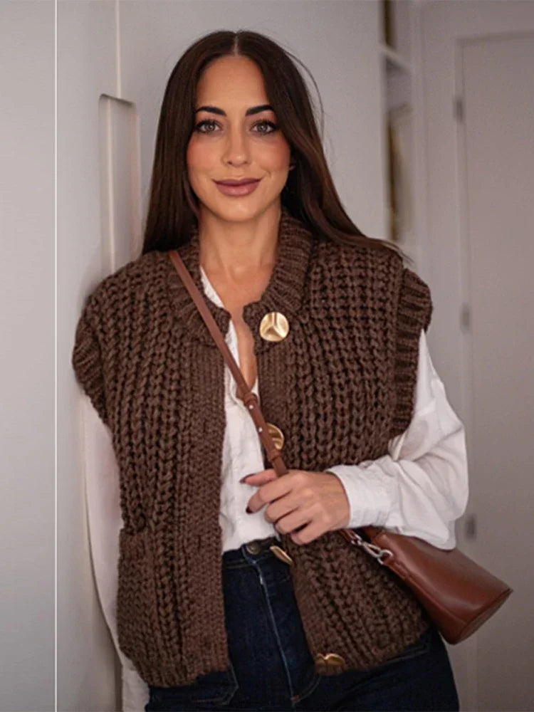 Ulvly Vintage Button Vest