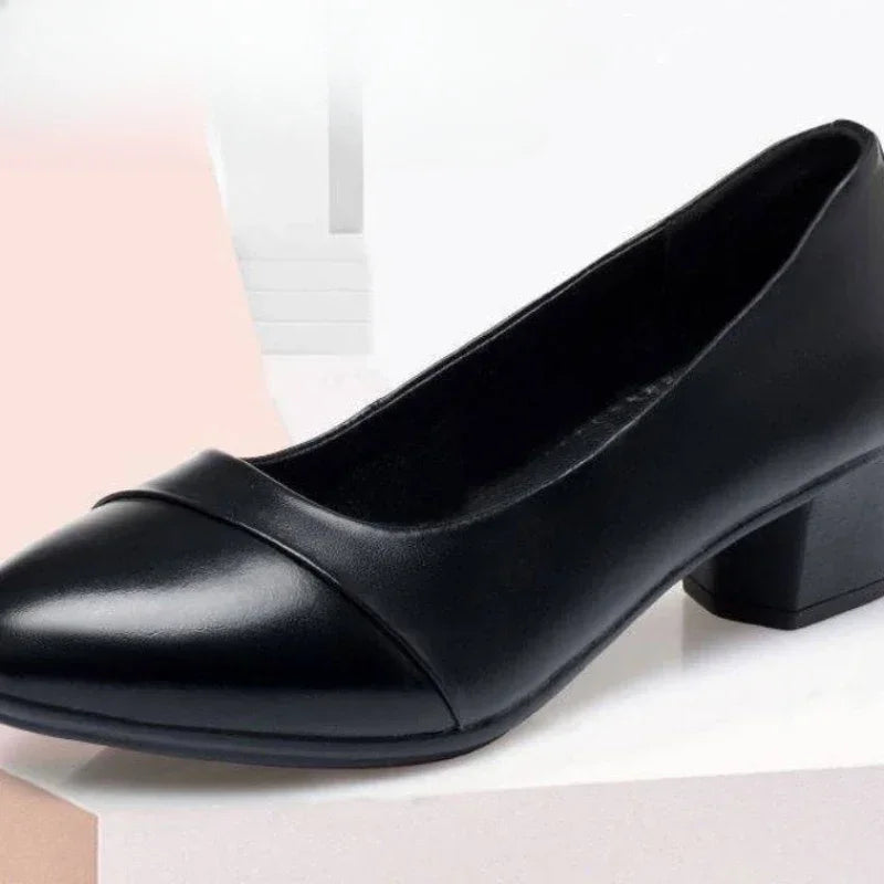 Ulvly Women's PU Leather Work Loafers