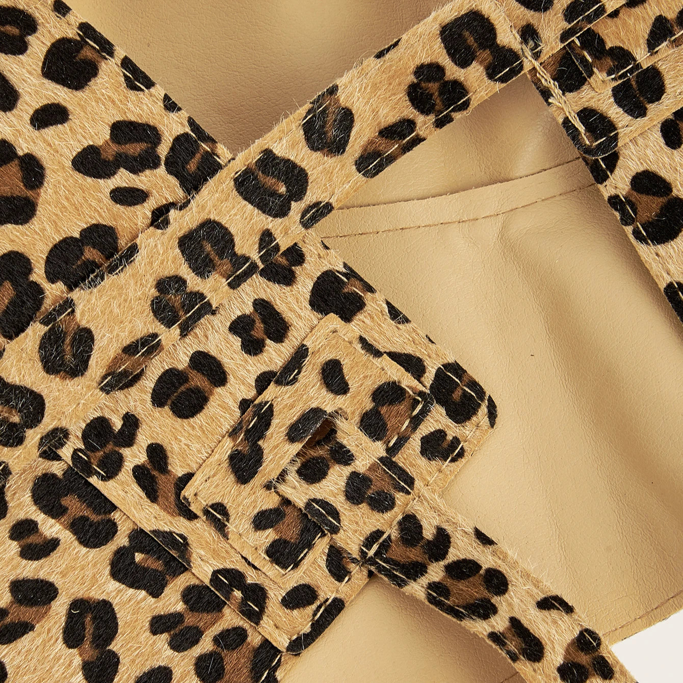 Ulvly Leopard-Print Dovetail Waist Cover