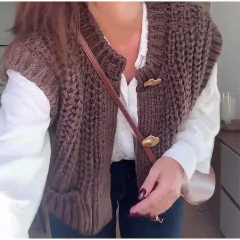Ulvly Vintage Button Vest