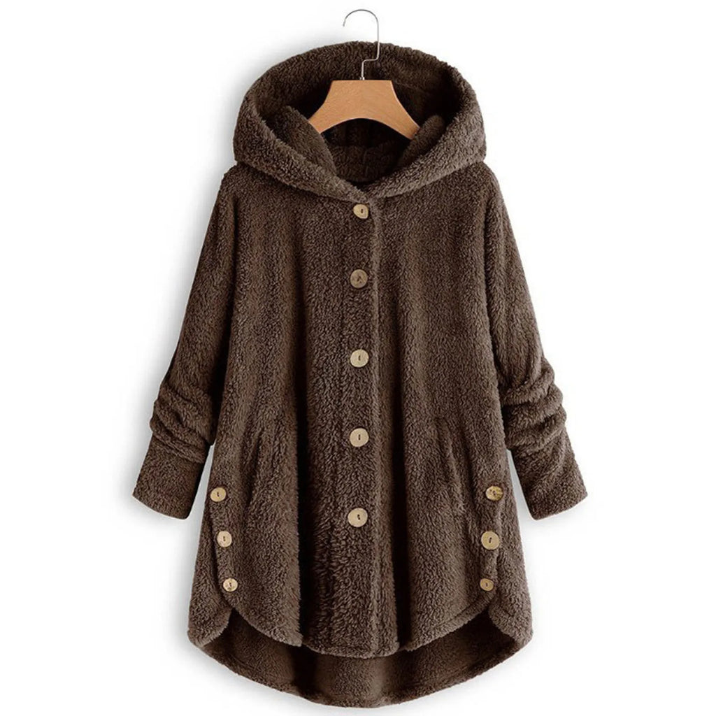 Ulvly Hooded Teddy Fleece Coat