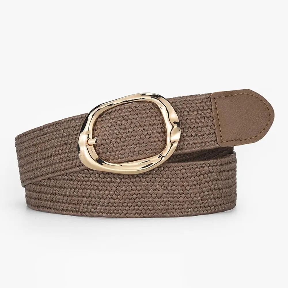 Ulvly Braided Straw Elastic Belt