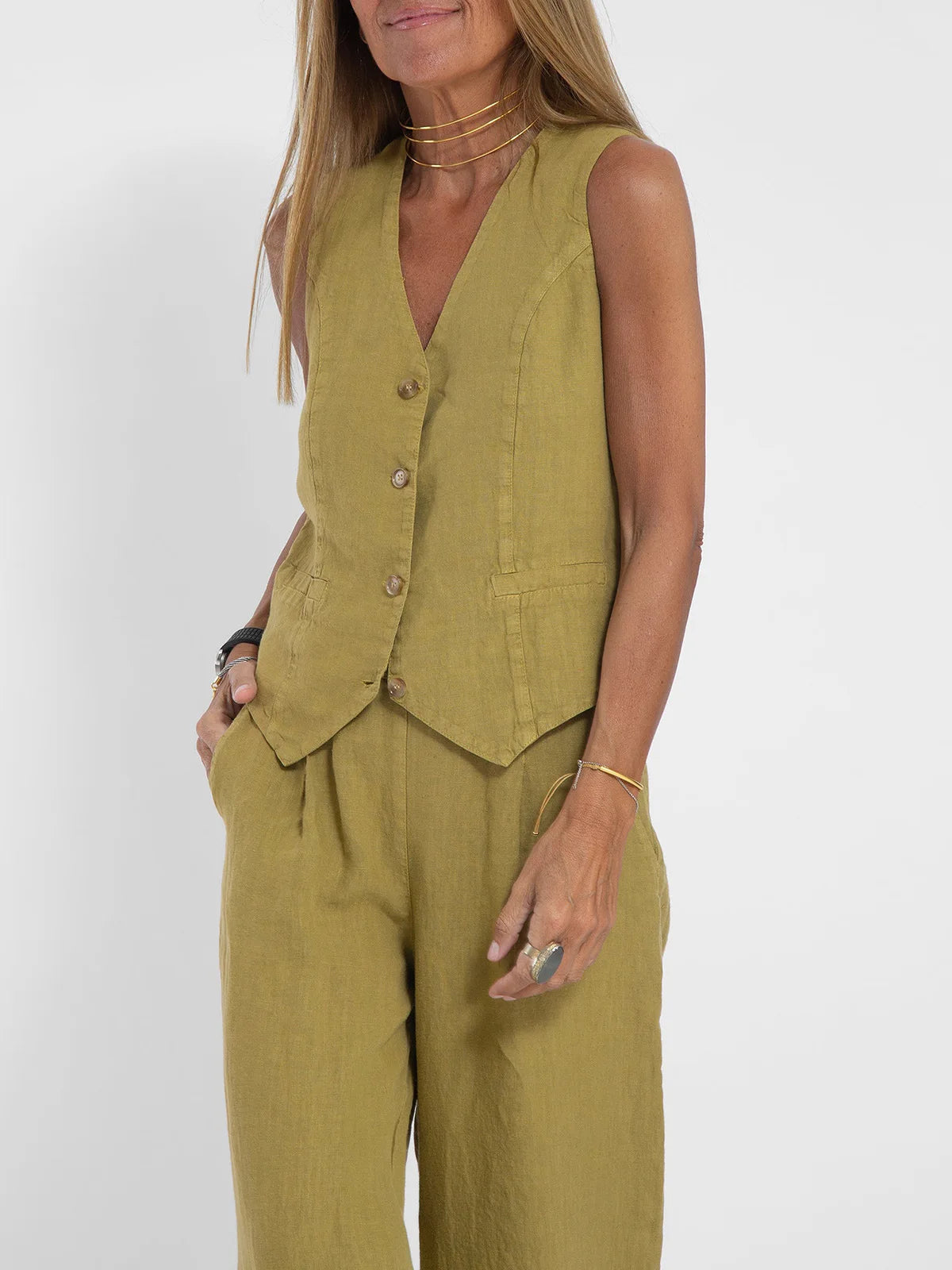 Ulvly Sleeveless Suit Set