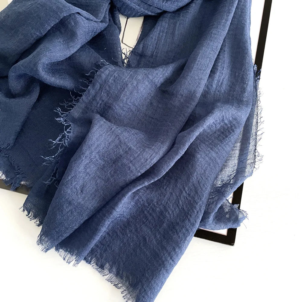 Ulvly Cotton-Linen Head Scarf