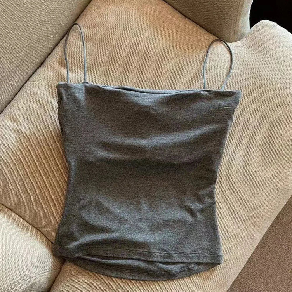 Ulvly Cropped Camisole with Built-In Bra