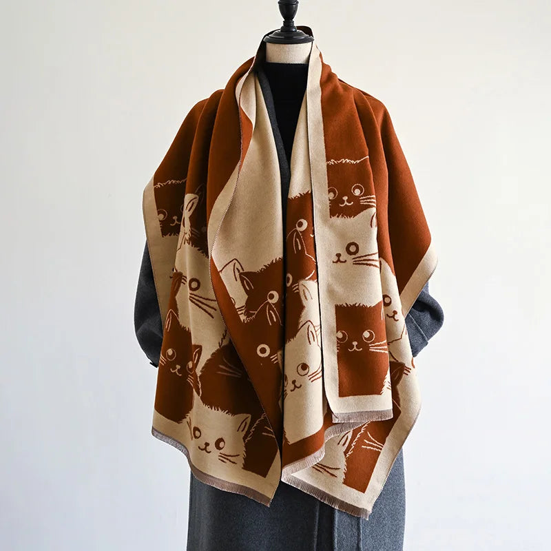 Ulvly Jacquard Cat Pashmina