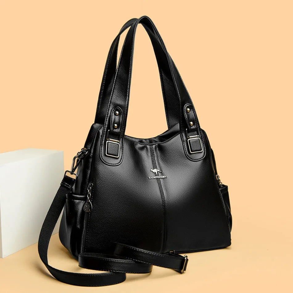 Ulvly Soft Leather Casual Tote
