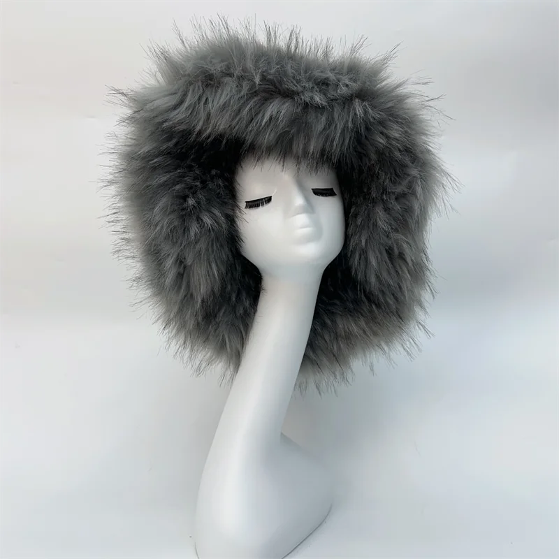 Ulvly Winter Plush Bucket Hat with Earflaps