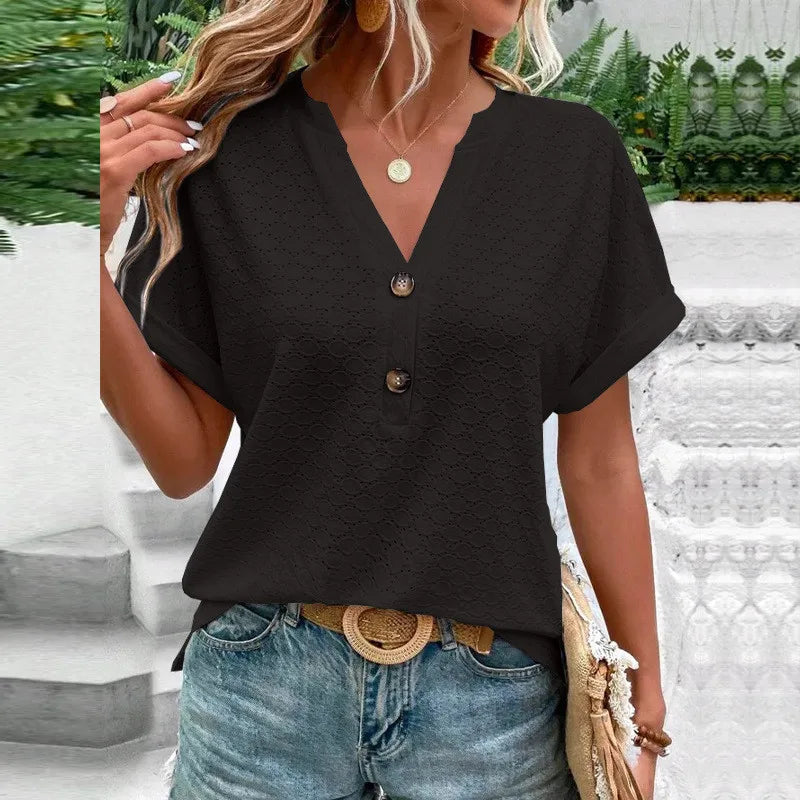 Ulvly Knit V Neck Shirt