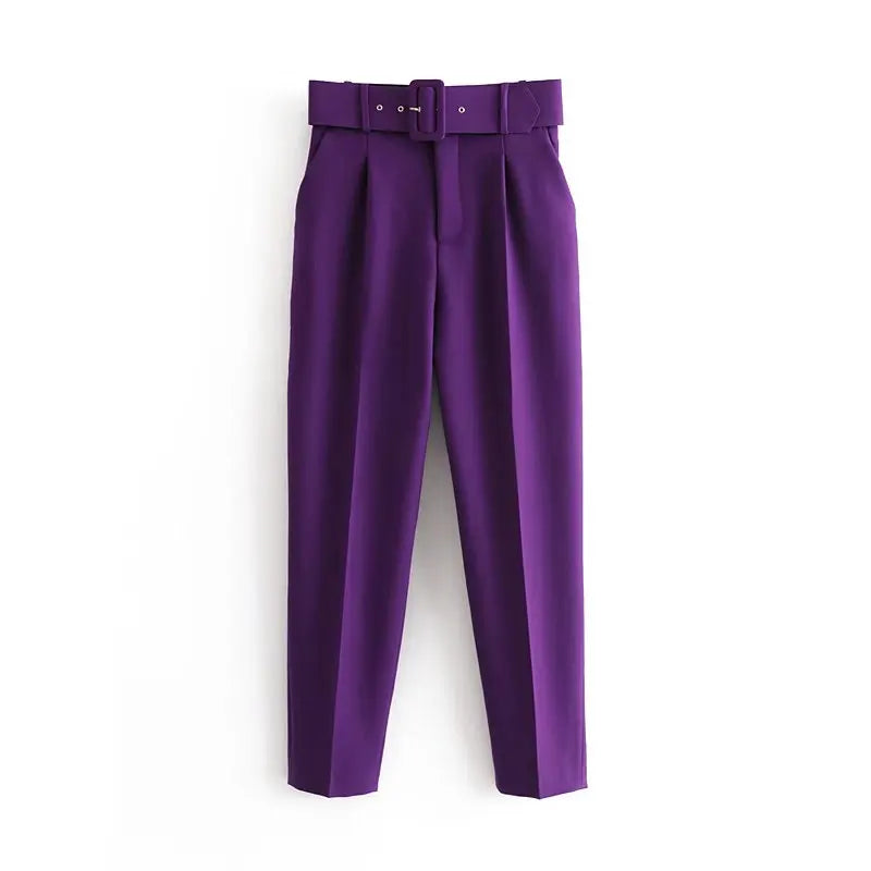 Ulvly Belted Ankle Trousers