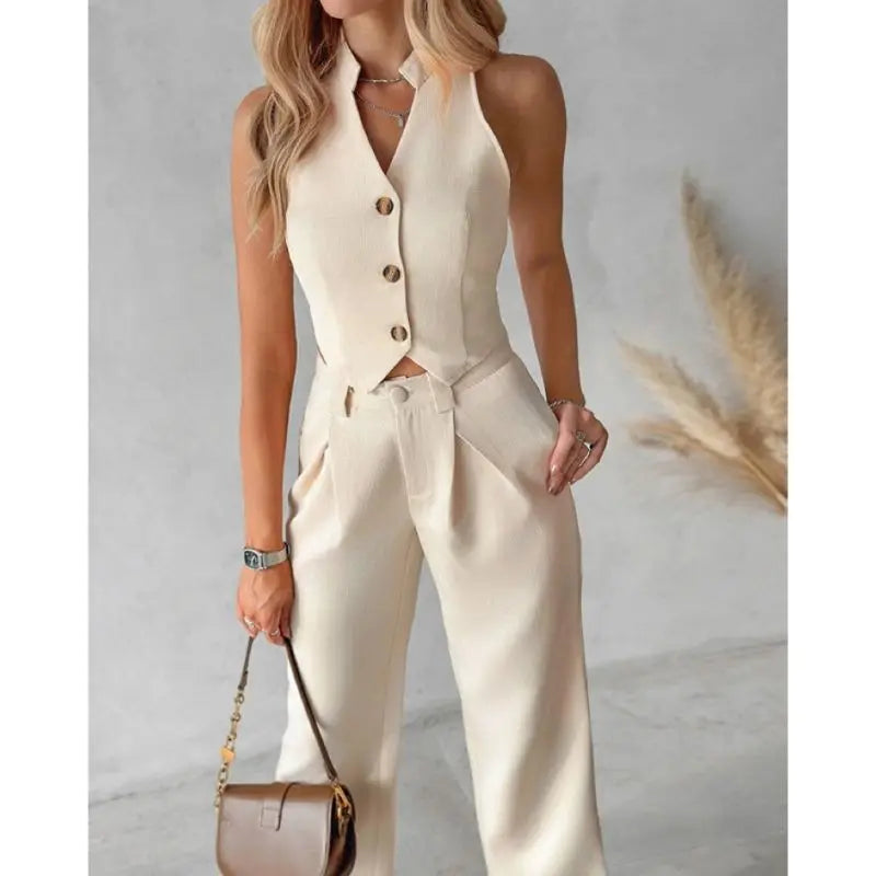 Ulvly Sleeveless Suit Set