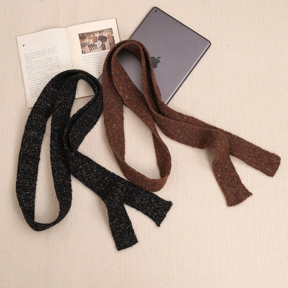Ulvly Striped Plush Knit Scarf