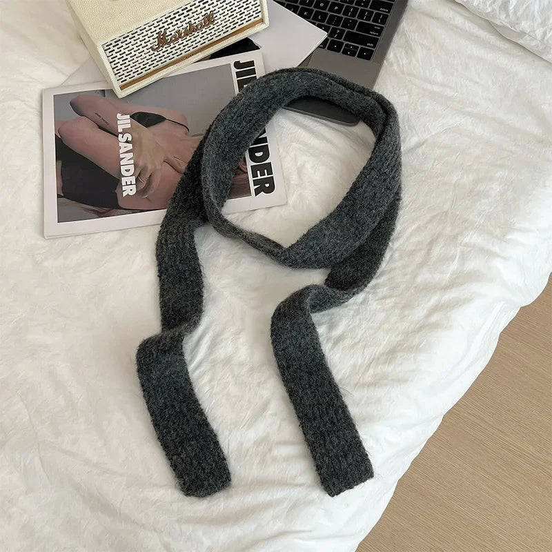 Ulvly Striped Plush Knit Scarf