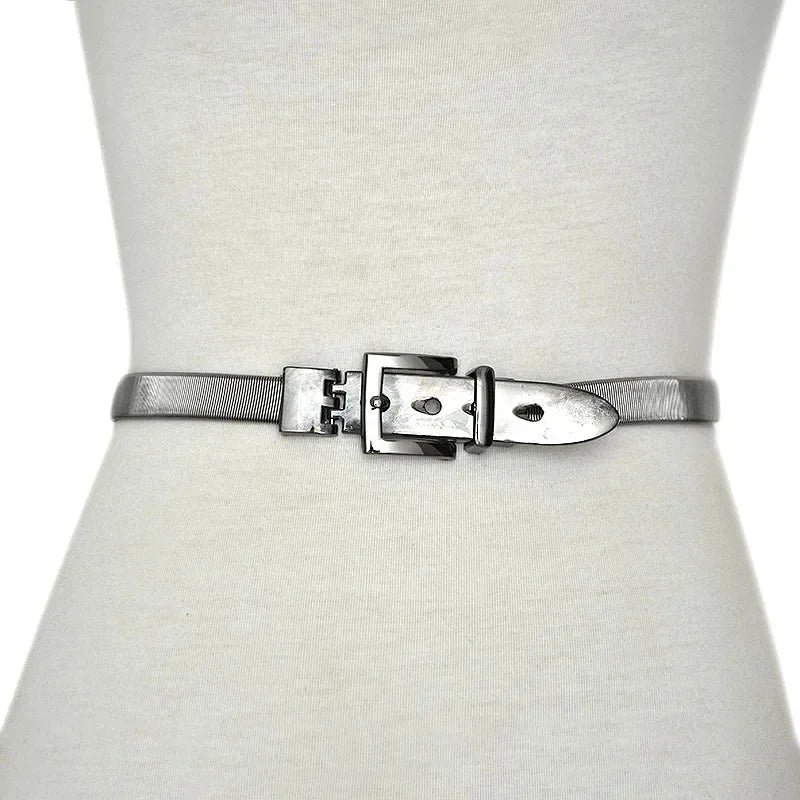 Ulvly Gold & Silver Metal Chain Belt