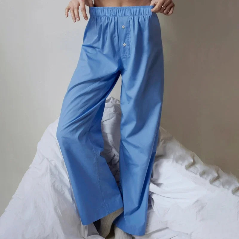 Ulvly Drawstring Wide-Leg Trousers