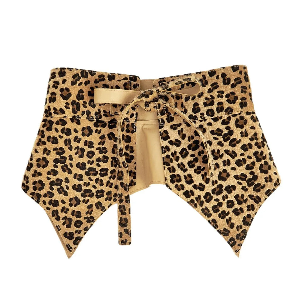 Ulvly Leopard-Print Dovetail Waist Cover